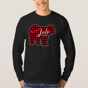 Cute Lolo Red Plaid Bear Ideas Costume Matching F T-Shirt