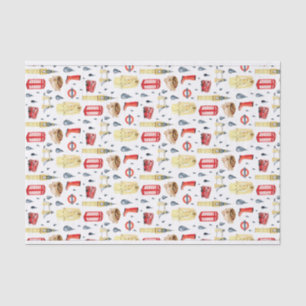 Cute London England UK Tissue Paper