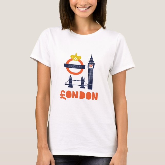 Cute London Souvenir T-Shirt (Front)