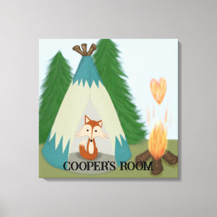 Cute Lone Fox Canvas Print