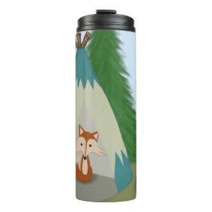Cute Lone Fox Thermal Tumbler