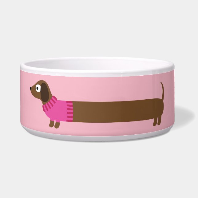 Cute Long Dachshund Illustration (Front)