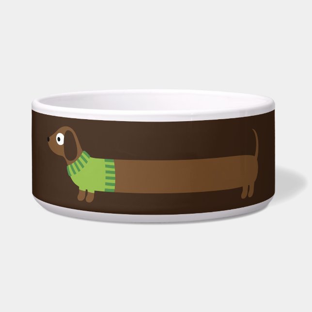 Cute Long Dachshund Illustration (Front)