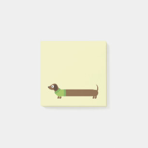 Cute Long Dachshund Illustration Post-it Notes