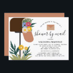 Cute Long Distance Spring Floral Baby Shower Invitation<br><div class="desc">Don't let long-distances or a last minute cancellation keep you from celebrating the arrival of a baby. Gender-neutral floral design features yellow and white daisies in an envelope on the front. A vase with yellow and white daisies is on the back.</div>