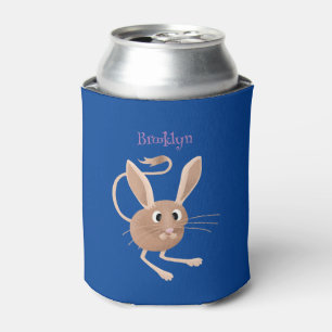 Cute long eared jerboa cartoon illustration can cooler
