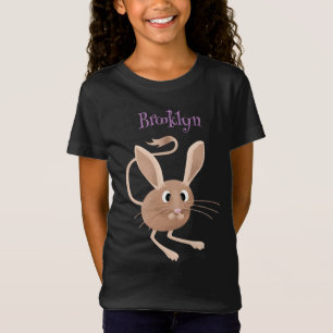 Cute long eared jerboa cartoon illustration T-Shirt