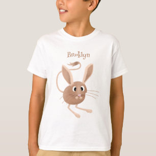 Cute long eared jerboa cartoon illustration T-Shirt