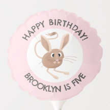 Cute long eared jerboa personalised birthday