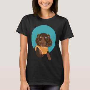 Cute Long Haired Dachshund Premium T-Shirt