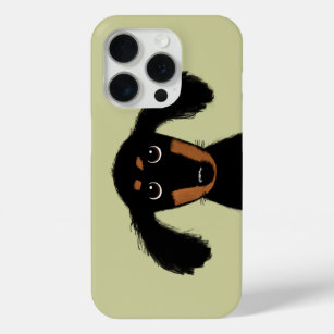 Cute Long Haired Dachshund Puppy iPhone 15 Pro Case