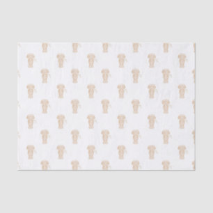 Cute Long Haired Dachshund Sausage Dog Tissue Paper