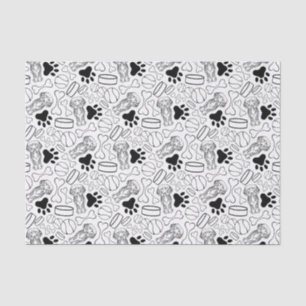 Cute Long Haired Dachshund Sausage Dog Tissue Paper