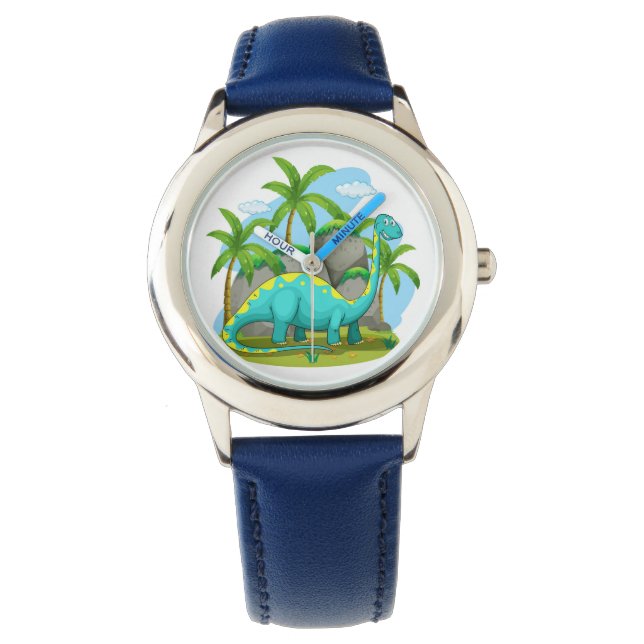 Cute Long Neck Dinosaur Watch (Front)