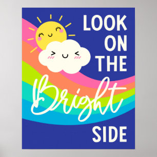 Cute Look on the Bright Side Poster