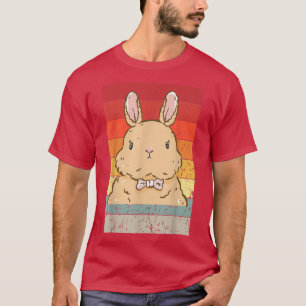Cute Lop Eared Bunny Rabbit Funny Bunny Retro Vin T-Shirt