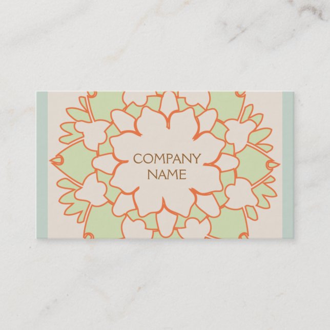 Cute Lotus Natural Holistic Health and Beauty Business Card (Front)