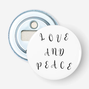 Cute Love And Peace Bottle Opener