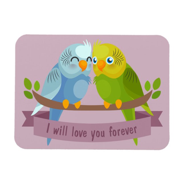 Cute Love Birds magnet (Horizontal)