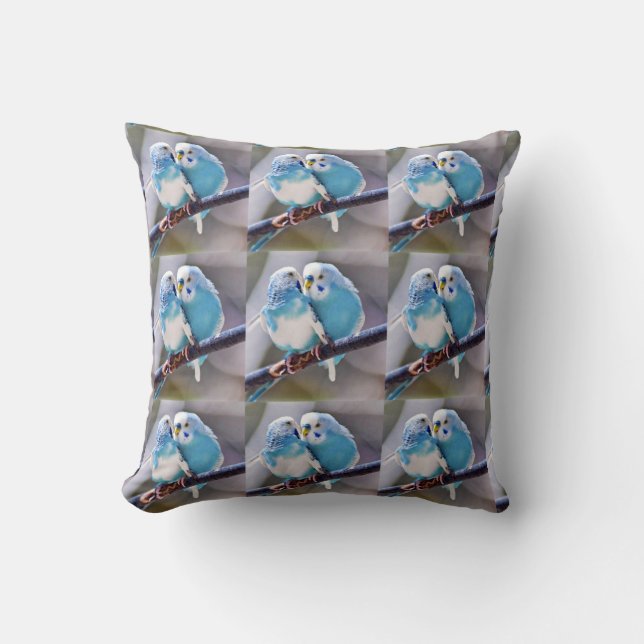 CUTE **LOVE BIRDS*** PILLOW ON BACK AS WELL (Front)