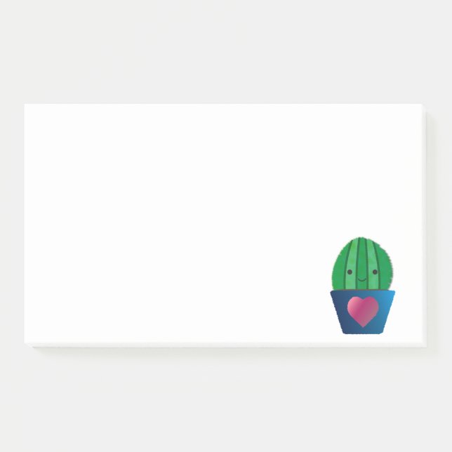 Cute Love Cactus Post-it Notes (Front)