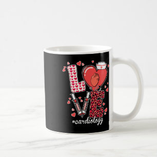 Cute Love Cardiology Valentine Cardiac Nurse Cvicu Coffee Mug