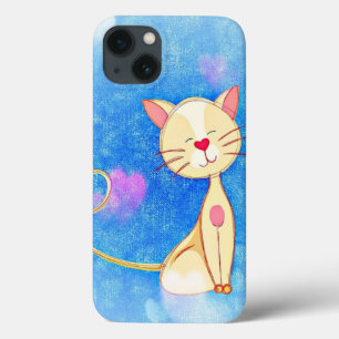 Cute Love Cat iPhone 13 Case