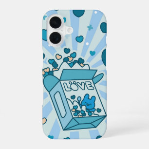 Cute Love Cereal Box iPhone 16 Case