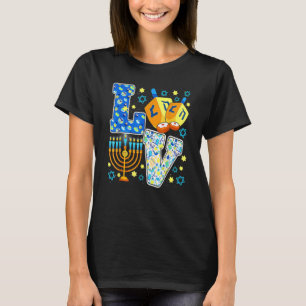 Cute LOVE Chanukah Hanukkah Decorations Dreidel Me T-Shirt