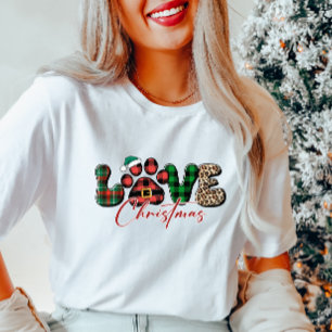 Cute Love Christmas Dog Lover Tshirt