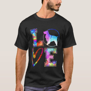 Cute Love Cocker Spaniel Dog Colourful Dog Lover T-Shirt