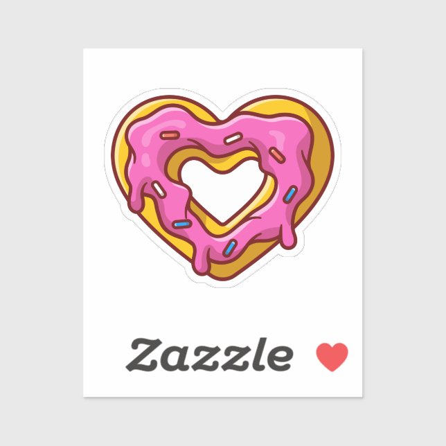 Cute love doughnut Sticker (Sheet)