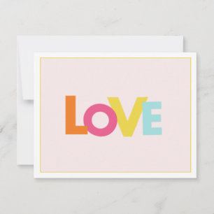 Cute "LOVE"  folded Thank You Card