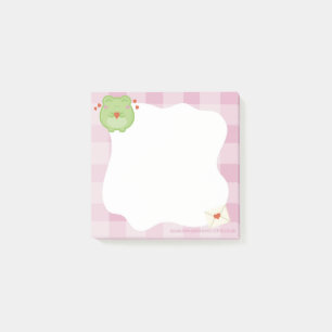 Cute love frog sticky notes, back to school post-it notes