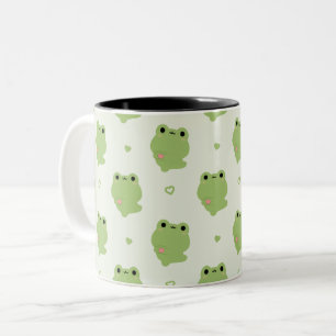 Cute Love Frog Two-Tone Coffee Mug