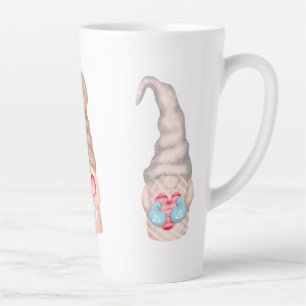 Cute Love Gnomes Valentines Holiday Latte Mug