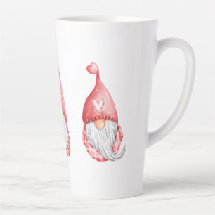 Cute Love Gnomes Valentines Holiday Latte Mug