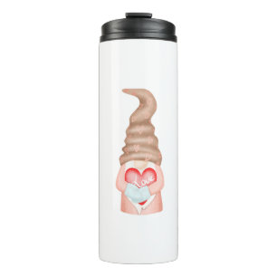 Cute Love Gnomes Valentines Holiday Thermal Tumbler