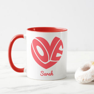 Cute Love Heart Coffee Mug
