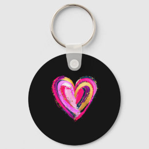 Cute Love Heart Graphic Valentine Men Women Kid Gi Key Ring