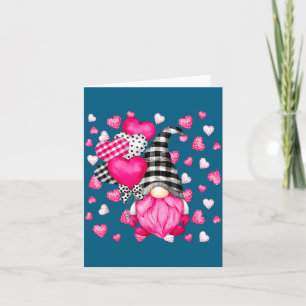 Cute Love Heart Pattern For Her Nk Valentines Gnom Card