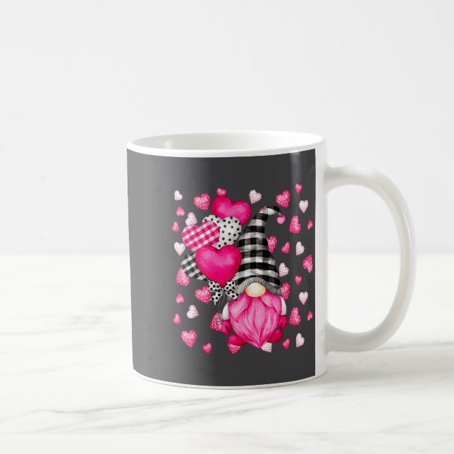 Cute Love Heart Pattern For Her Nk Valentines Gnom Coffee Mug (Right)