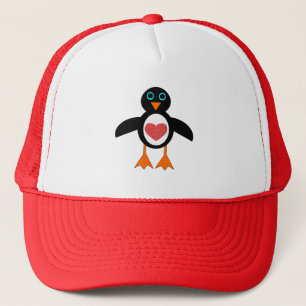 Cute Love Heart Penguin Hat