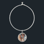Cute Love Heart Photo Couples Personalised Names Bangle Bracelet<br><div class="desc">Cute Love Heart Photo Couples Personalised Names Bracelets features your favourite photo with a love heart and personalised with your names in modern white script. Personalise by editing the text in the text box provided and adding your own picture. Perfect gifts for couples, girlfriend, wife, sweetheart and more for birthday,...</div>