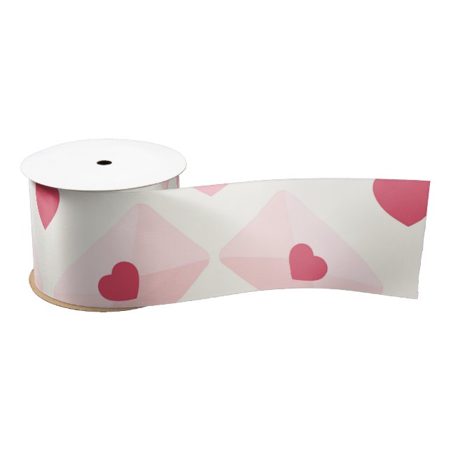Cute Love Heart Satin Ribbon (Spool)
