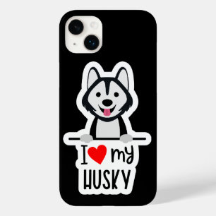 Cute Love Husky Case-Mate iPhone Case