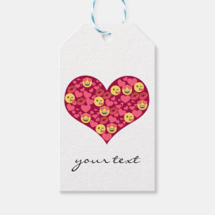 Cute Love Kiss Lips Emoji Heart Gift Tags