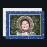 Cute Love & Light Hanukkah Holiday Photo Card<br><div class="desc">Stylish and cute Hanukkah Holiday Photo Card is perfect for all your friends and family this holiday season.  Customise the text with your family name and the year and swap out the picture for a photo of your kids,  pet,  or the whole family.</div>