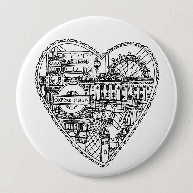 Cute Love London Badge (Front)