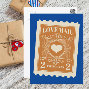 Cute Love Mail Valentines Day  Postcard